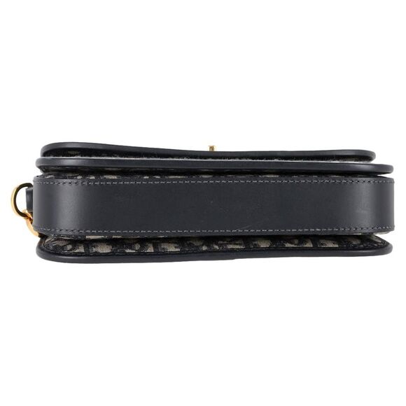 Dior Small 30 Montaigne Avenue Oblique Shoulder Bag in Navy Blue Canvas - Picture 4 of 8